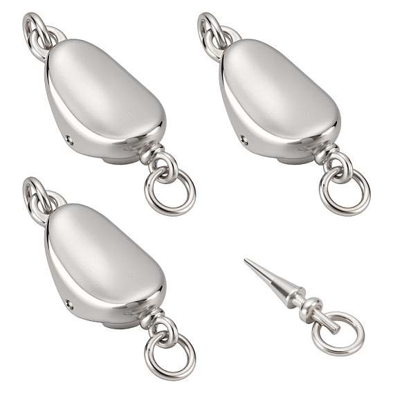 3 шт. 925 застежки-коробки из стерлингового серебра с самородками, 1Замшевая ткань из ПК, квадратная салфетка для полировки серебра