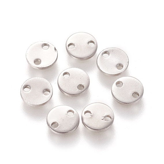 304 Stainless Steel Links/Connectors, Flat Round