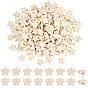 180Pcs Wood Beads, Star