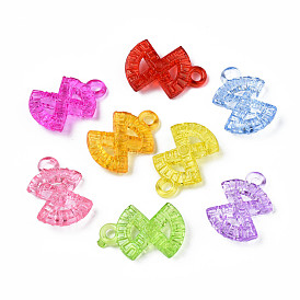 Transparent Acrylic Pendants, Bowknot