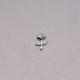 Flower Alloy Cabochons, 3D Charms Fillers Accessories, for Women Nail Art Decoration