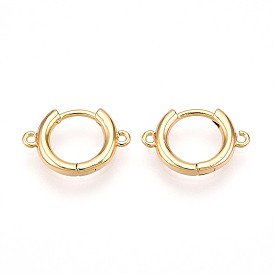 Латунная серьга-кольцо, без свинца, без никеля и без кадмия, кольцо