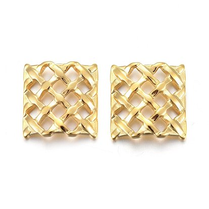 304 Stainless Steel Filigree Joiners, Square