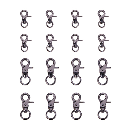 Зажимные крючки для омара с цинковым сплавом, поворотный карабин-лобстер