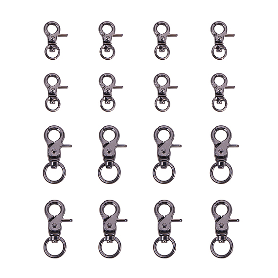 Зажимные крючки для омара с цинковым сплавом, поворотный карабин-лобстер