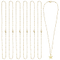 12Pcs 1.5MM 304 Stainless Steel Satellite Chain Necklaces, with Lobster Claw Clasps