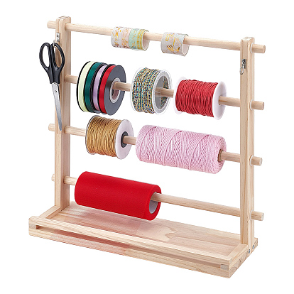 Wood Wrapping Ribbon Display Towers, Rectangle