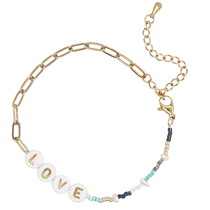 Adjustable Bead Bracelets, with Glass Seed Beads