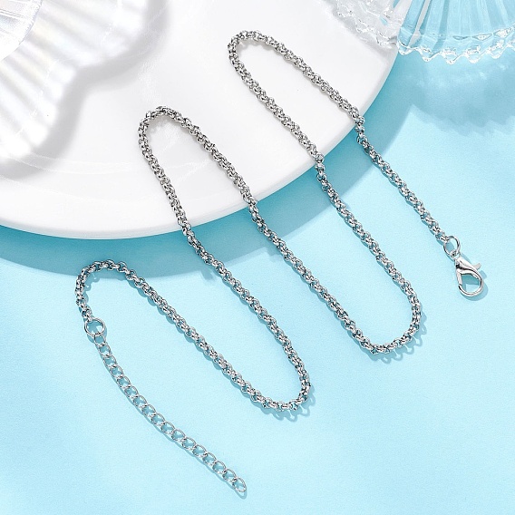 304 из нержавеющей стали цепи Роло ожерелья, не тускнеет