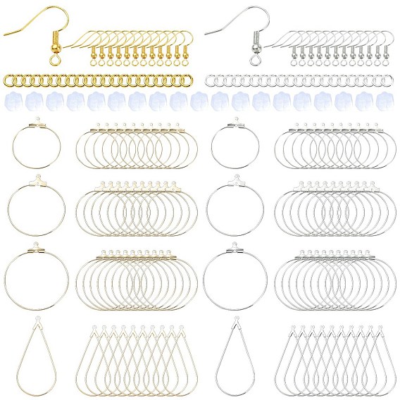 DIY Brass Geometry Hoop Earring Making Kit