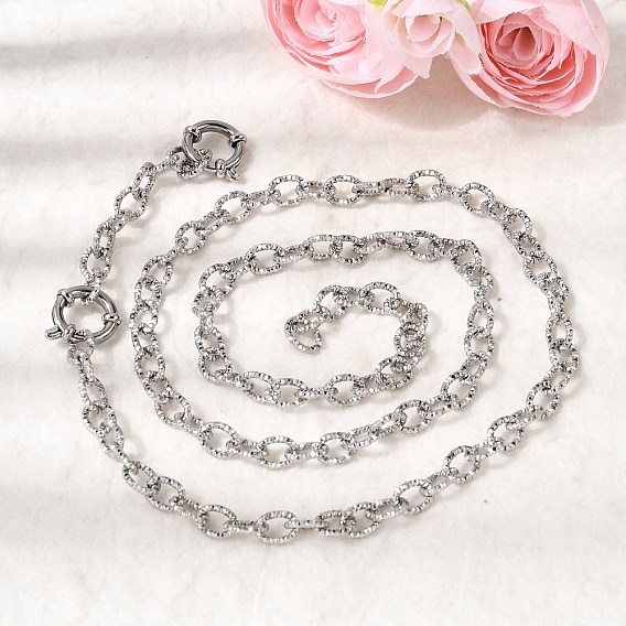 6мм 201 Текстурированные цепочки из нержавеющей стали, унисекс, не тускнеет