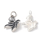 925 серебряные подвески-рыбки, с прыжковых колец, с печатью 925