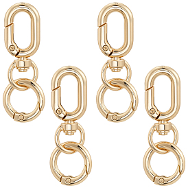 8шт. сплав пружинных затворных колец, с 8 поворотными замками из цинкового сплава