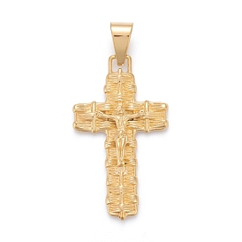 Pâques 304 grands pendentifs en acier inoxydable, crucifix croix