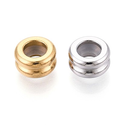 303 из нержавеющей стали бусы, с резиной внутри, рифленая колонна