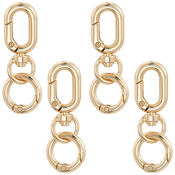 8шт. сплав пружинных затворных колец, с 8 поворотными замками из цинкового сплава