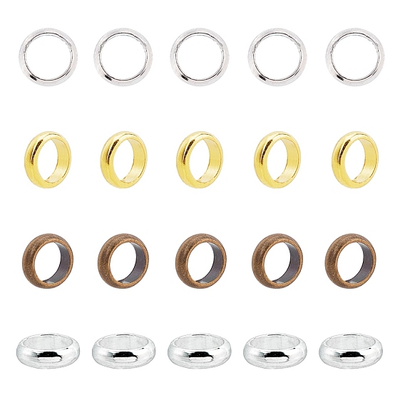 ARRICRAFT Brass Spacer Beads, Rondelle
