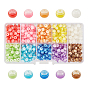 Transparent Stripe Resin Beads, Round
