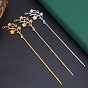 Alloy Hair Stick Findings, Flower