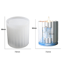 Column Silicone Candle Holder Molds, For Candle Making
