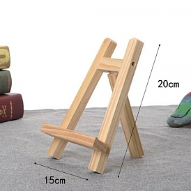 Wooden Easels & Mobile Phone Holders, For Arts and Crafts DIY Painting Projects, Triangle