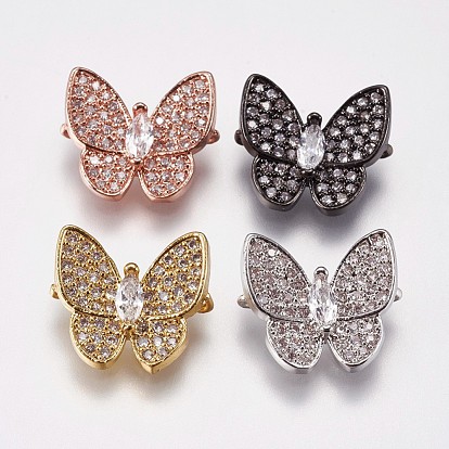 Латунные микро проложить кубических ссылки циркония, бабочка