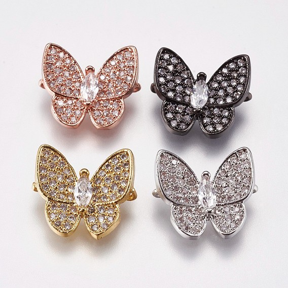 Латунные микро проложить кубических ссылки циркония, бабочка