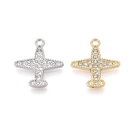 Подвески из сплава и хрустальных страз, прелести самолета