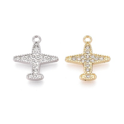 Подвески из сплава и хрустальных страз, прелести самолета