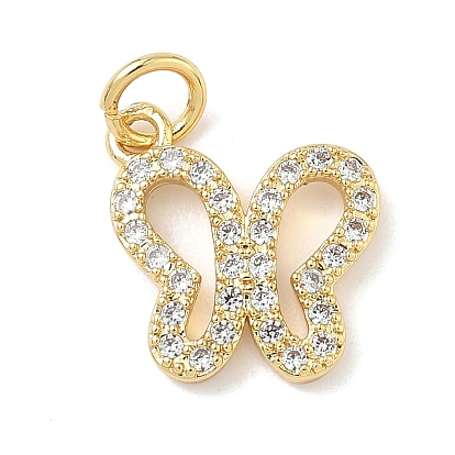 Латунные микро проложить кубического циркония подвески, бабочки прелести, с целью перехода в кольце