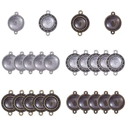 Создание ссылок, настройки лицевой панели кабошон из тибетского сплава, плоско-круглые