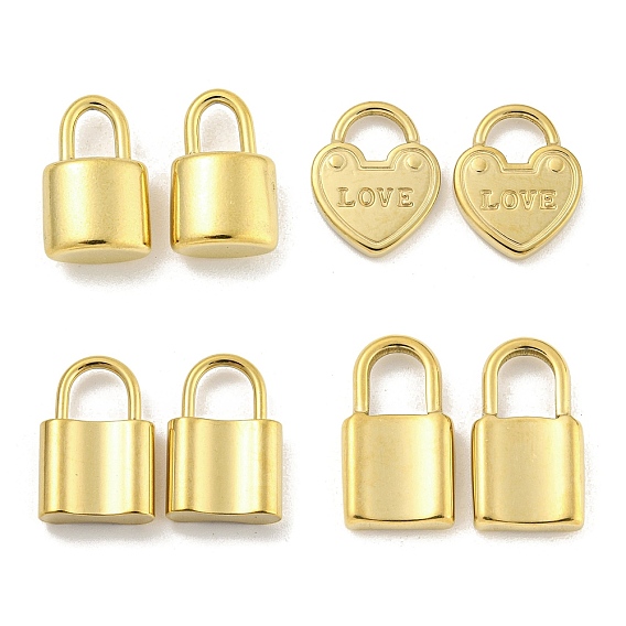 304 Stainless Steel Pendants, Padlock Charm