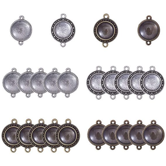 Создание ссылок, настройки лицевой панели кабошон из тибетского сплава, плоско-круглые