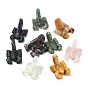 Gemstone Carved Scorpion Figurines, Reiki Stones Statues for Energy Balancing Meditation Therapy