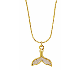 Стильные 304 подвески в виде хвоста кита из нержавеющей стали для ежедневного ношения у женщин