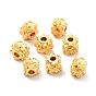 Rack Plating Alloy Beads, Cadmium Free & Lead Free, Long-Lasting Plated, Flower