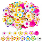 140 piezas 14 colores pinzas para el cabello de cocodrilo eva, flor, con hierro