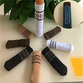 Knitted door handle protector silicone chair foot cover wear-resistant chair foot pad mute non-slip table leg chair leg