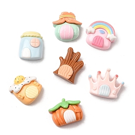 Непрозрачные кабошоны из смолы, разнообразные