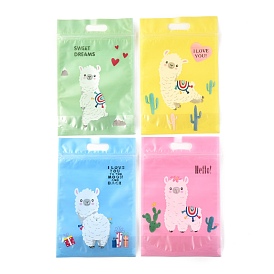 Plastic Zipper Bags, Rectangle, for Chocolate, Candy, Cookies