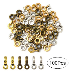 60шт 3 цвета тибетский стиль трубчатые дужки, без свинца и без кадмия