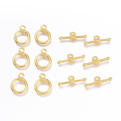 Alloy Toggle Clasps, Ring