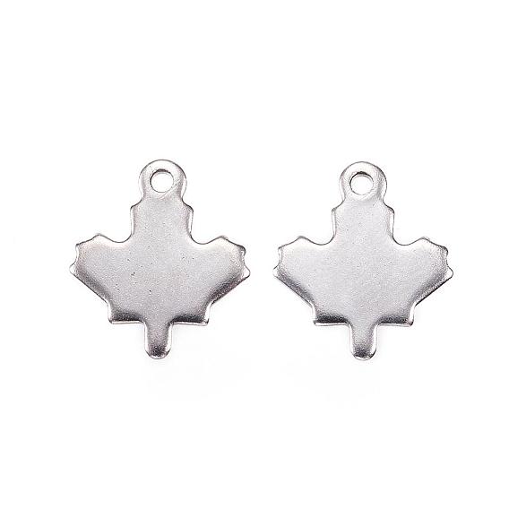 Осенняя тема 201 подвески из нержавеющей стали, кленового листа