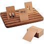 1деревянная основа для карточек из ПК, с 100 картонными серьгами и ожерельями