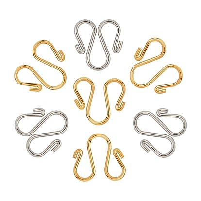 304 Stainless Steel Hook Clasps, M Clasps
