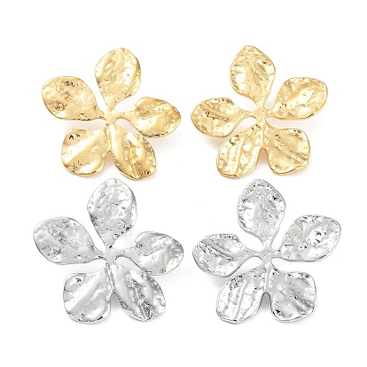 304 из нержавеющей стали серьги, цветок