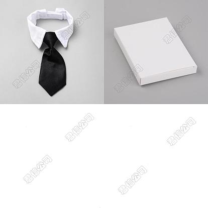 2Pcs Polyester Pet Ties, Pet Collars, with Plastic Adjuster Buckle