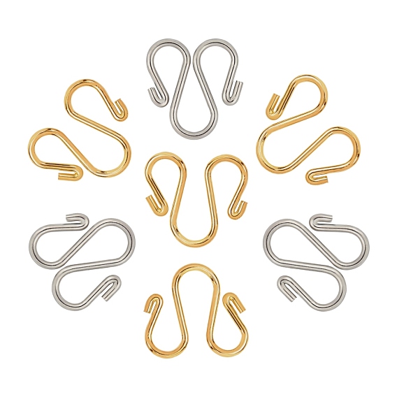304 Stainless Steel Hook Clasps, M Clasps