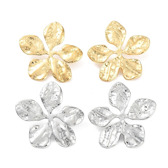 304 из нержавеющей стали серьги, цветок