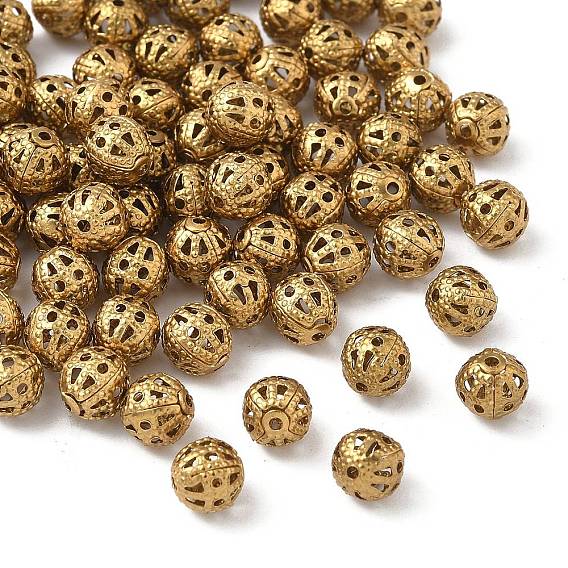 Латунные филигранные бусы, филигранный шар, без свинца, без кадмии и без никеля, круглые